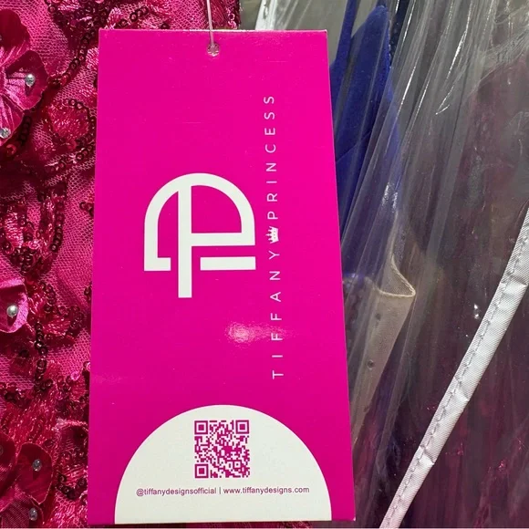 Tiffany Designs Fuchsia Floral Dress